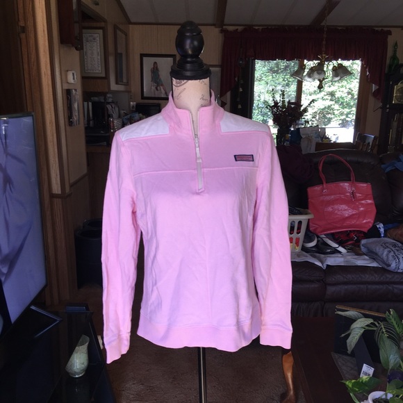 Vineyard Vines Sweaters - Women’s Vineyard Vines pink half zip sweater